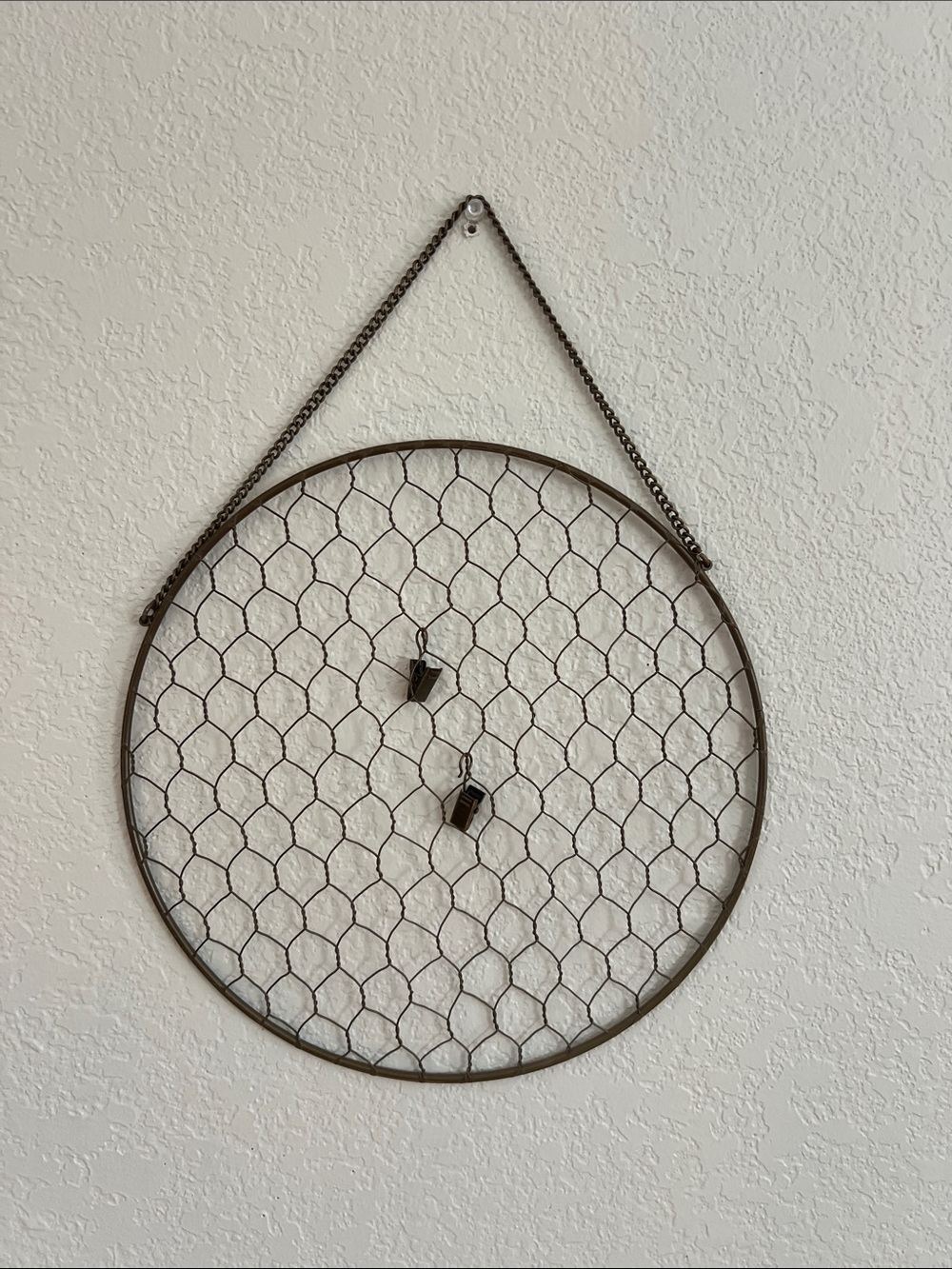 Hanging Chicken Wire Frame Display Suncatcher - Picture 3 of 3